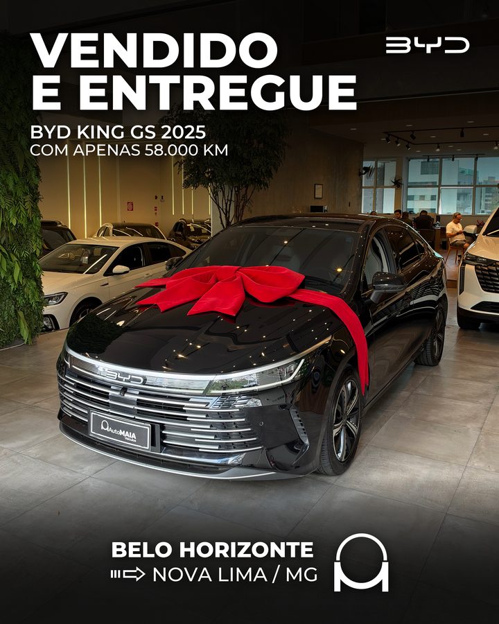 Vendido e entregue: BYD KING GS 2025 COM APENAS 58.000 KM, Nova Lima/MG